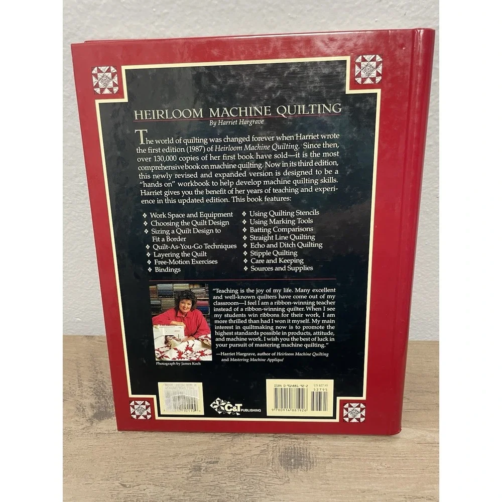 Heirloom Machine Quilting Spiral-bound by Hargrave Harriet Expanded 3rd‎ Edition